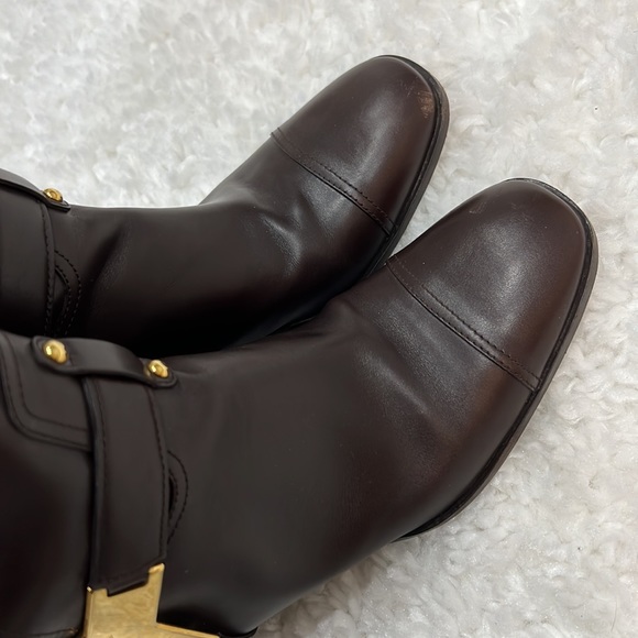 YSL SAINT LAURENT Knee High Boots Sz 40 - Picture 5 of 7